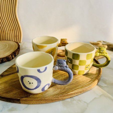 مج سيراميك بتصميم الدب اللطيف